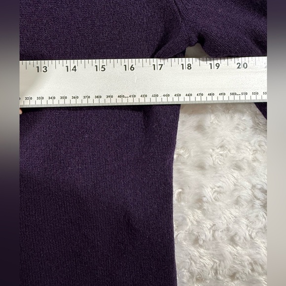 Max Studio Women’s Purple Cowl Neck Long Sleeve Cashmere Size S Sweater - Picture 6 of 9